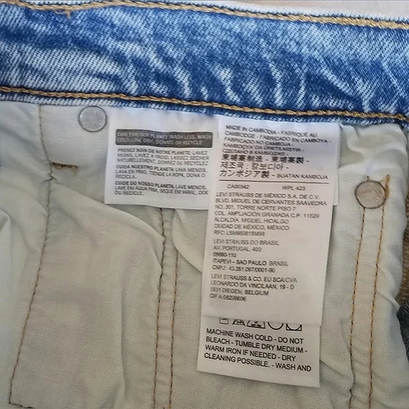 Levi's Original Classic 501 Buttonfly High Rise Denim Short - Picture 4 of 8